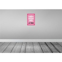 [LA-113857-2030] Blechschild 30x20 cm Ladies parking only rosa Parkplatzschild Bild 2