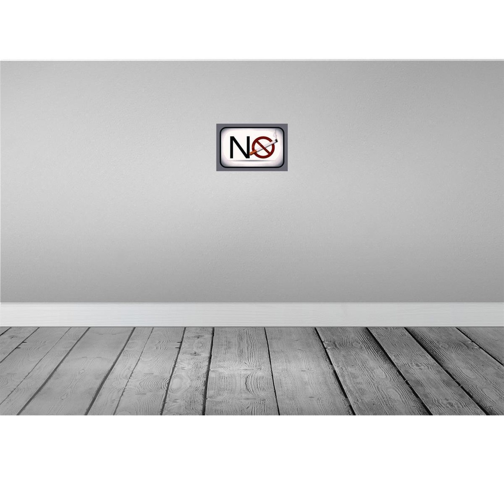 [LA-113870-2030] Blechschild 20x30 cm No smoking Rauchverbot Warnschild Hinweisschild Sicherheit Vorsicht Bild 2