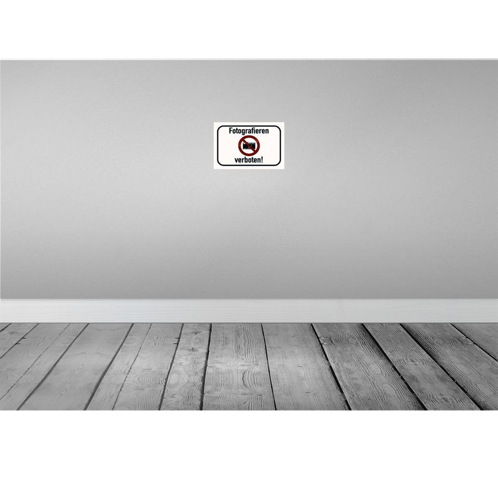 [LA-113871-H] Holzschild 20x30 cm Fotografieren verboten Warnschild Hinweisschild Bild 2
