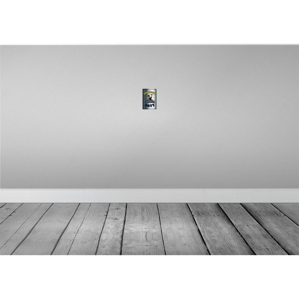[LA-113886-1812] Blechschild 18x12 cm Schrauber Gott Werkzeug Beruf Arbeit Bild 2