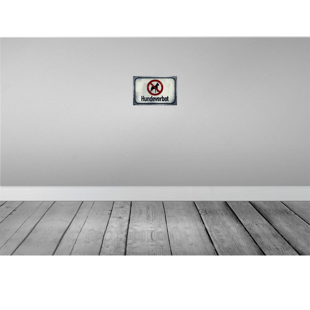 [LA-113920-H] Holzschild 20x30 cm Hund Hundeverbot Tier Haustier Bild 2