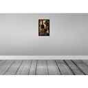 [LA-113927-H] Holzschild 30x20 cm Kunst Stillleben Vino Rosso Rotwein Essen Trinken Bild 2