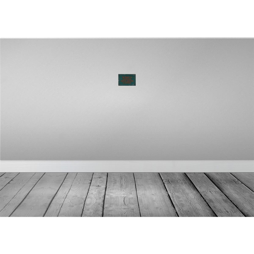 [LA-113957-1812] Blechschild 12x18 cm Notdurft ist sitzenderweise Dekoration Spruch Zitat Bild 2