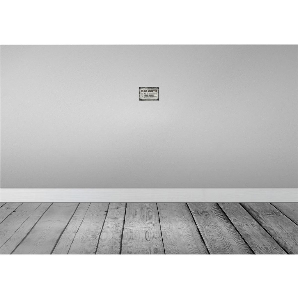[LA-113974-1812] Blechschild 12x18 cm Verboten über Küchenpersonal Warnschild Hinweisschild Sicherheit Vorsicht Bild 2