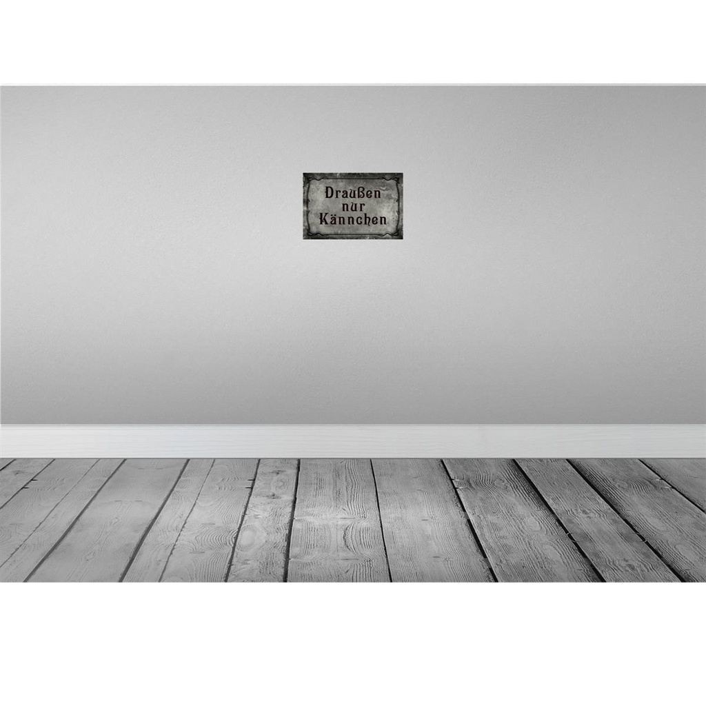 [LA-113975-H] Holzschild 20x30 cm Kaffee draußen nur Kännchen Essen Trinken Bild 2