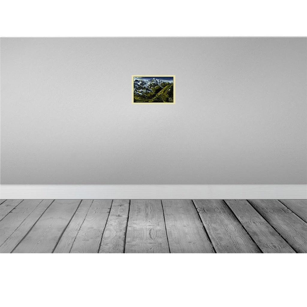 [LA-113988-H] Holzschild 20x30 cm France Vallee de Chamonix Mont Blanc Europa Bild 2