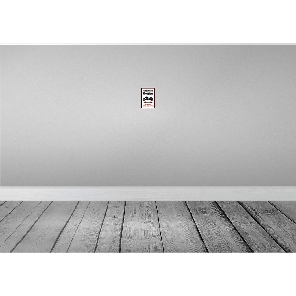 [LA-114017-1812] Blechschild 18x12 cm nur für Motorräder alle anderen Spruch Zitat Bild 2