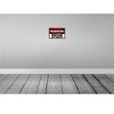 [LA-114022-2030] Blechschild 20x30 cm Warnung Genie am Werk Warnschild Hinweisschild Sicherheit Vorsicht Bild 2
