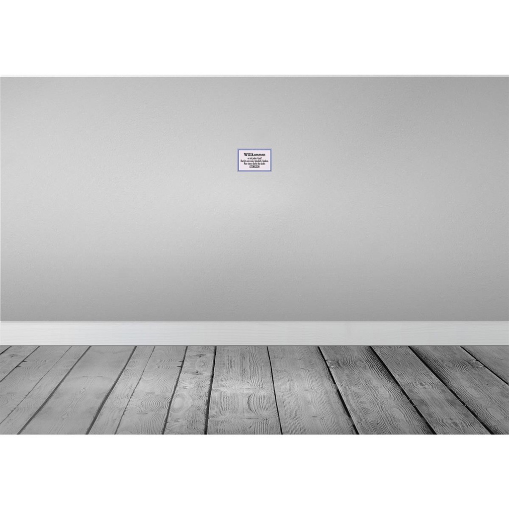 [LA-114035-1812-H] Holzschild 12x18 cm Willkommen es ist jeder Gast Dekoration Bild 2