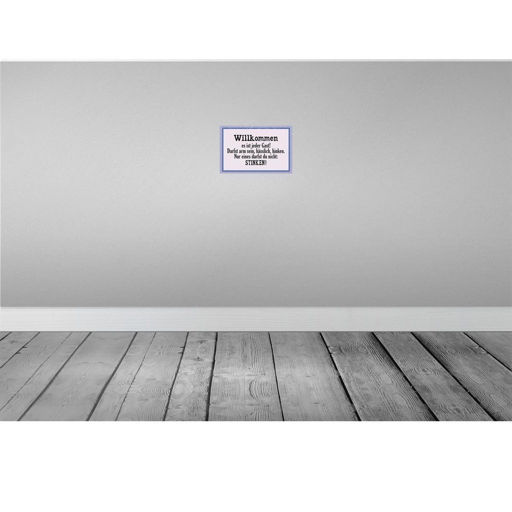 [LA-114035-H] Holzschild 20x30 cm Willkommen es ist jeder Gast Dekoration Bild 2