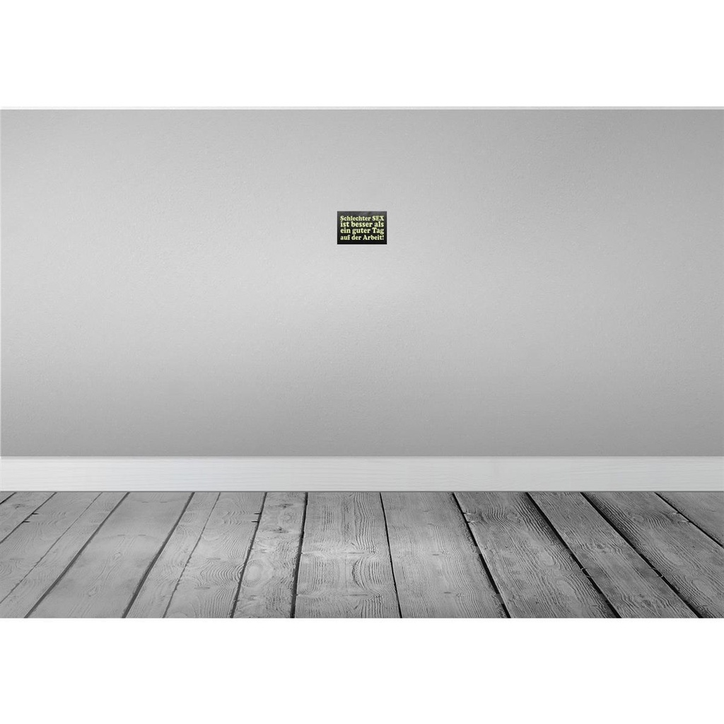 [LA-114044-1812] Blechschild 12x18 cm schlechter Sex besser als guter Spruch Zitat Bild 2