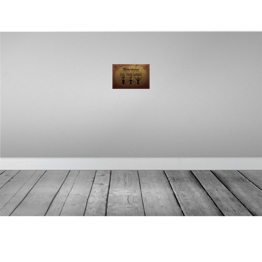 [LA-114047-2030] Blechschild 20x30 cm Wein Aerobics for Wine lovers Essen Trinken Bild 2