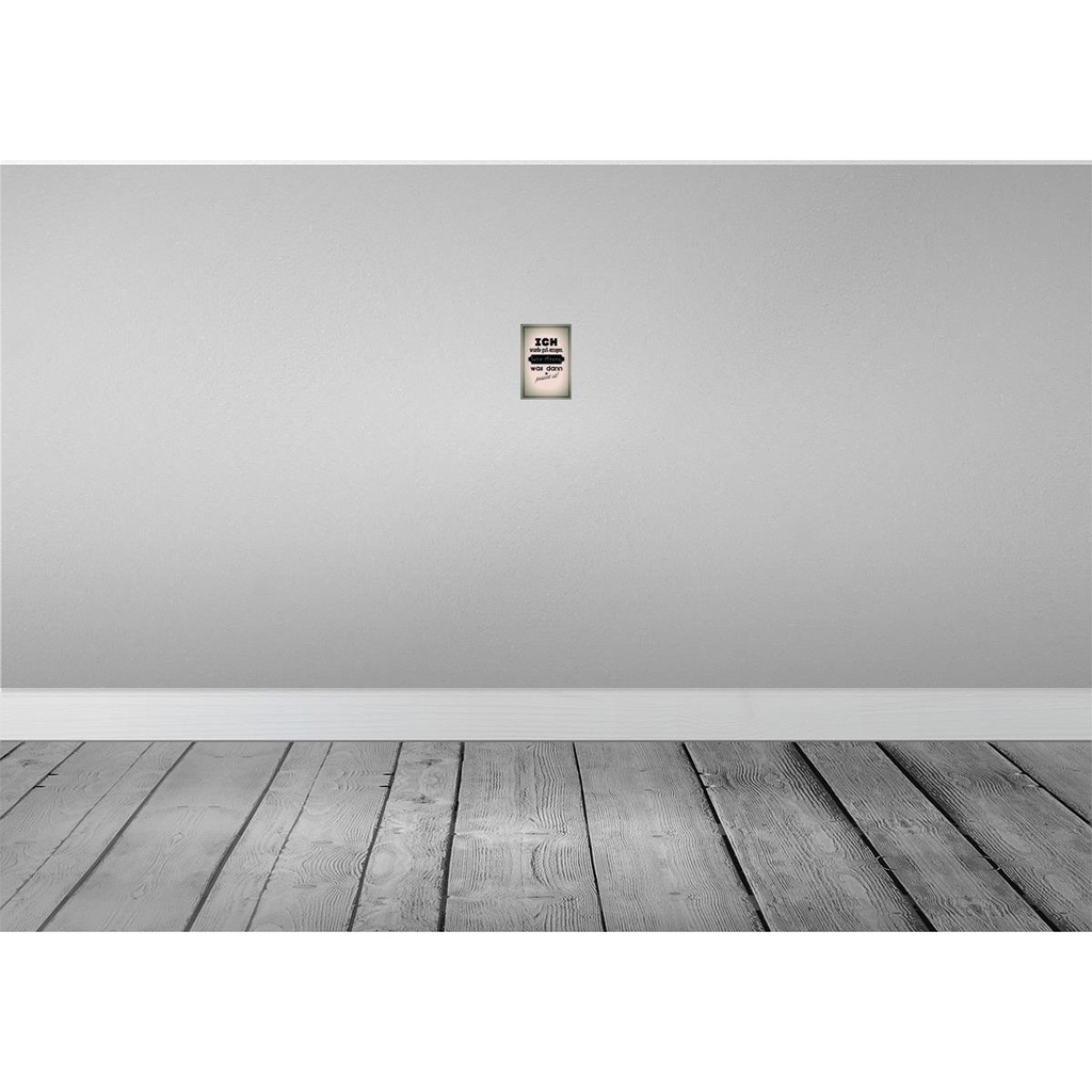 [LA-114071-1812] Blechschild 18x12 cm ich gut erzogen dann passiert Dekoration Spruch Zitat Bild 2