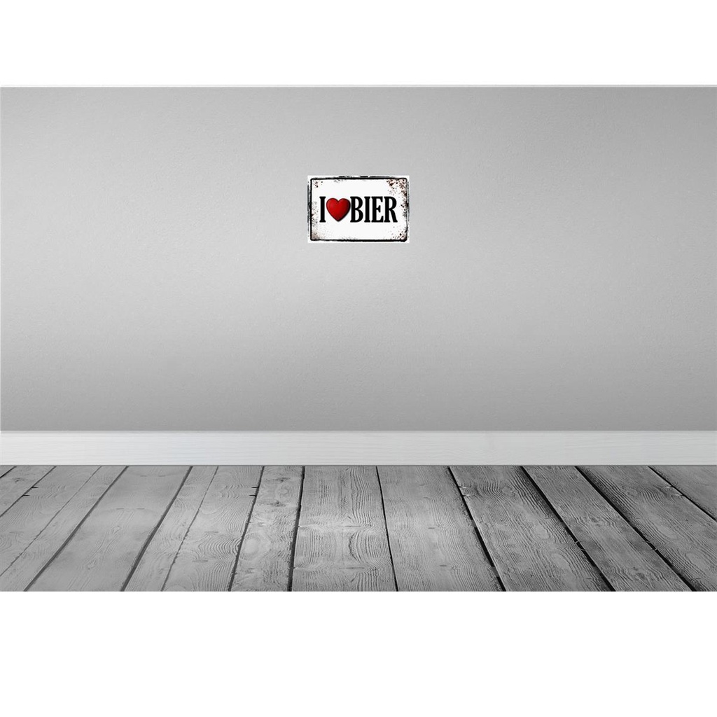 [LA-114127-H] Holzschild 20x30 cm Alkohol i love Bier Essen Trinken Bild 2