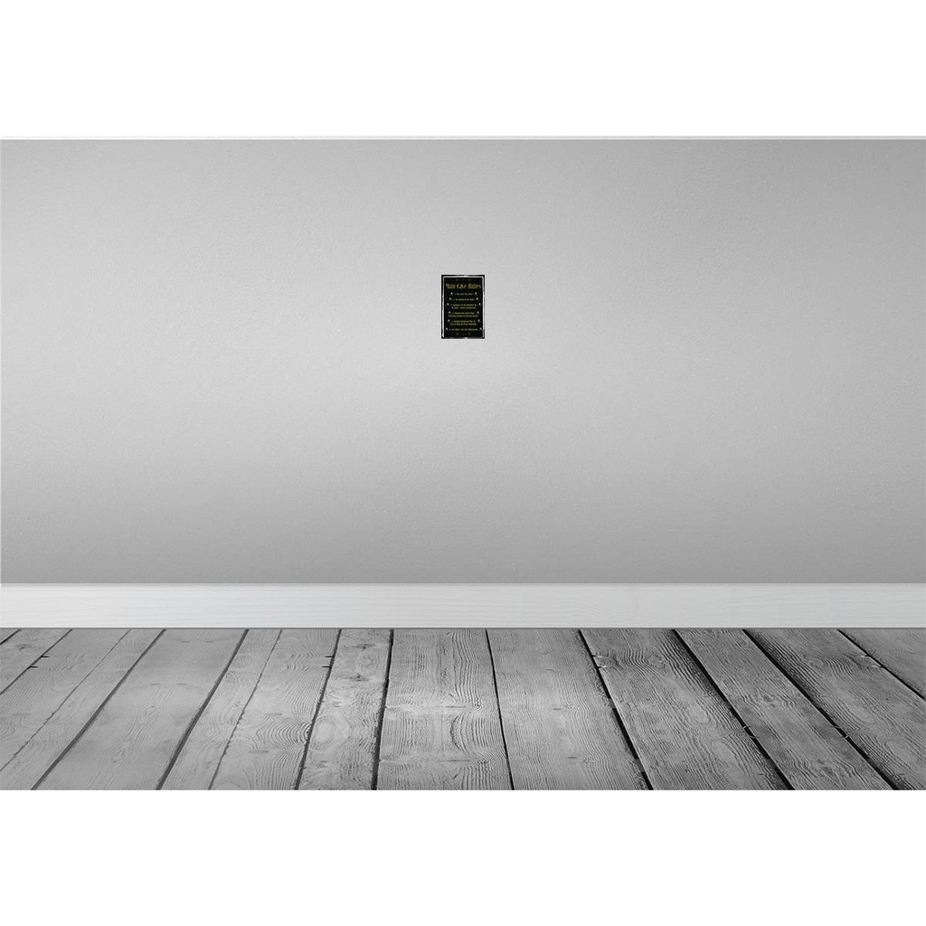 [LA-114140-1812] Blechschild 18x12 cm Man cave Rules no sitting Spot Dekoration Bild 2