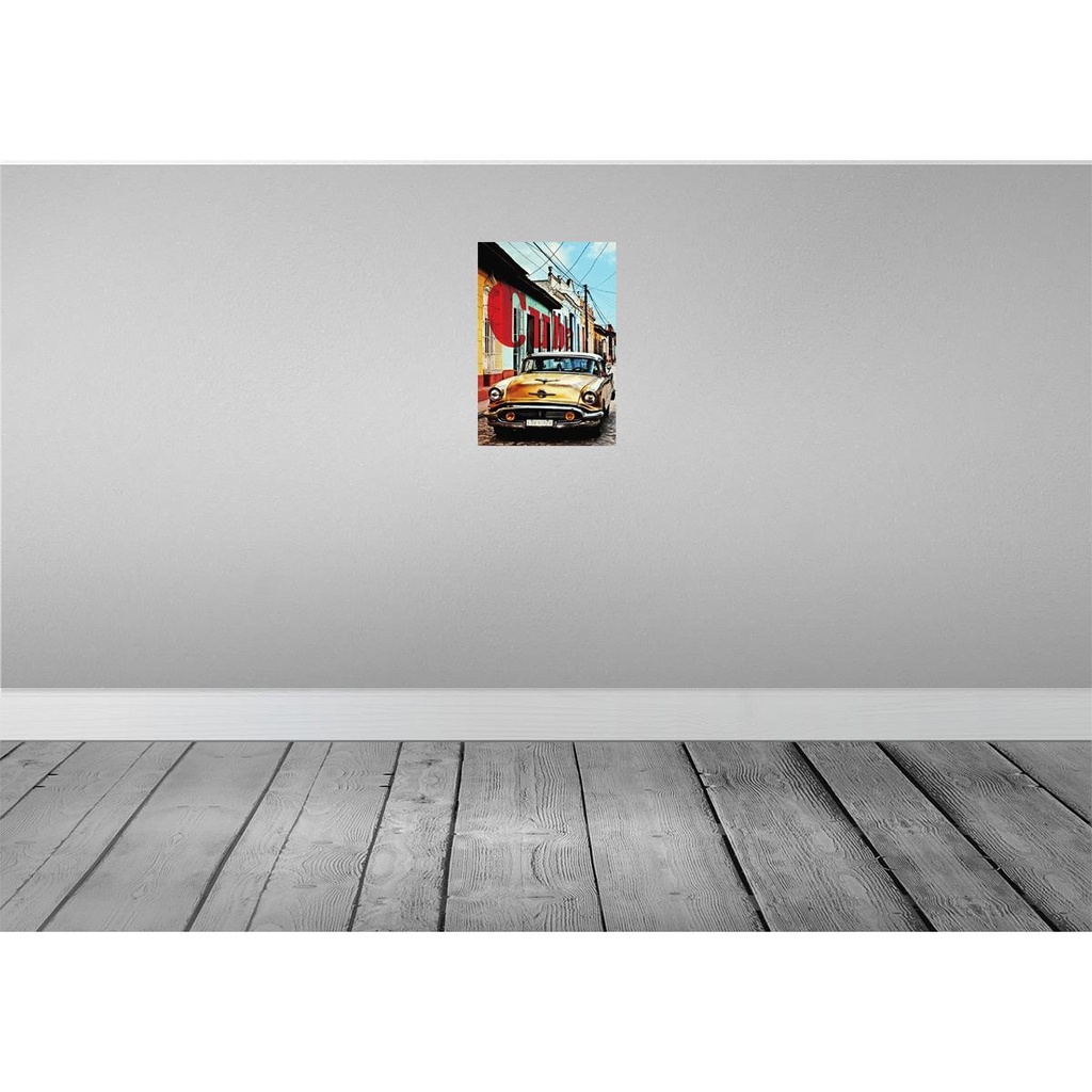 [LA-114160-2030] Blechschild 30x20 cm Cuba gelb Auto Garage Werkstatt Bild 2