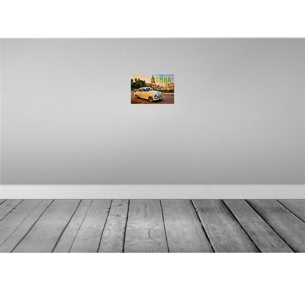 [LA-114166-H] Holzschild 20x30 cm Cuba weiß Auto Garage Werkstatt Bild 2