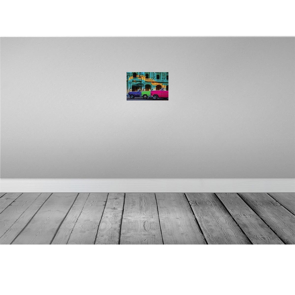[LA-114169-H] Holzschild 20x30 cm Cuba Karte 3 Autos Auto Garage Werkstatt Bild 2