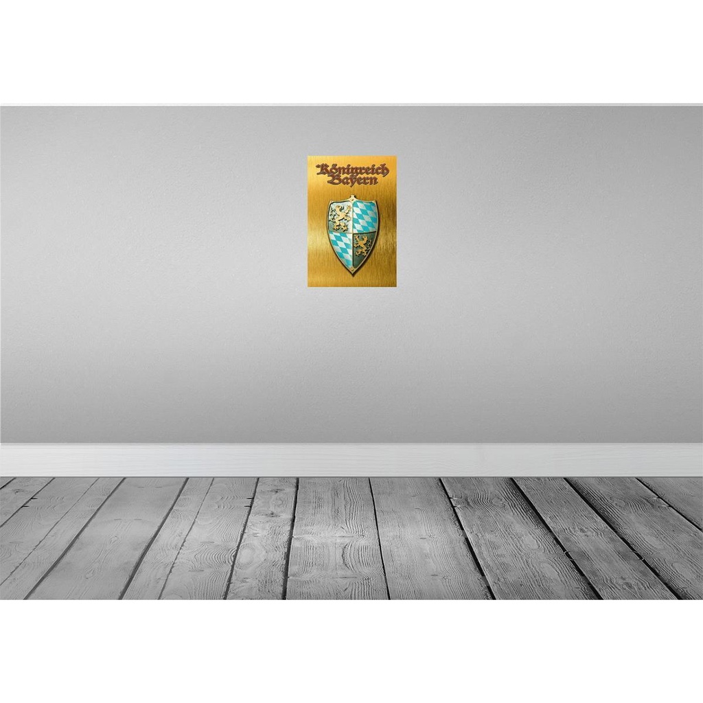 [LA-114177-2030] Blechschild 30x20 cm Königreich Bayern Flagge Witz Humor Lustig Spaß Fahne Wappen Bild 2