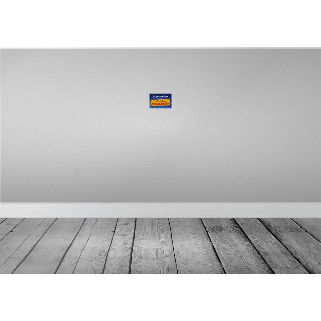 [LA-114186-1812] Blechschild 12x18 cm Bayern Biergarten wir haben geschlossen Bar Club Alkohol Bild 2