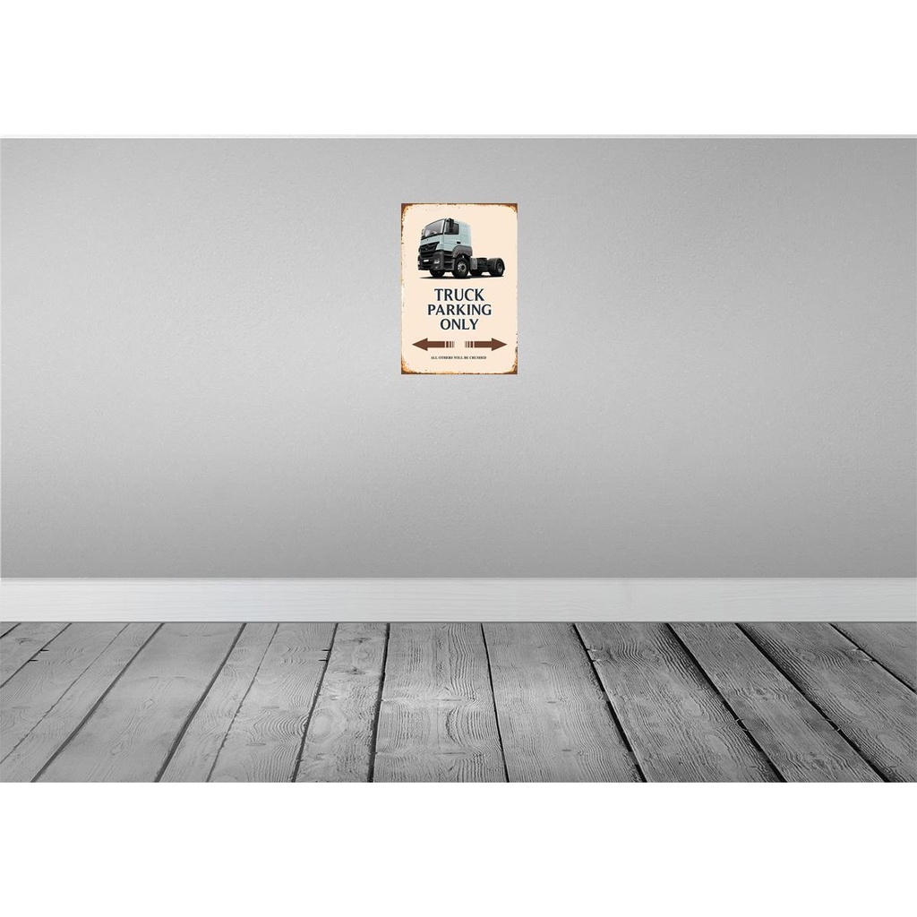 [LA-114220-2030] Blechschild 30x20 cm Truck Parking only all others Parkplatzschild Bild 2