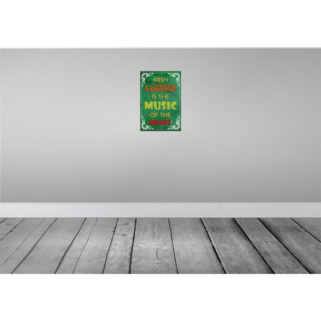 [LA-114236-H] Holzschild 30x20 cm irish laughter is the music of Dekoration Bild 2