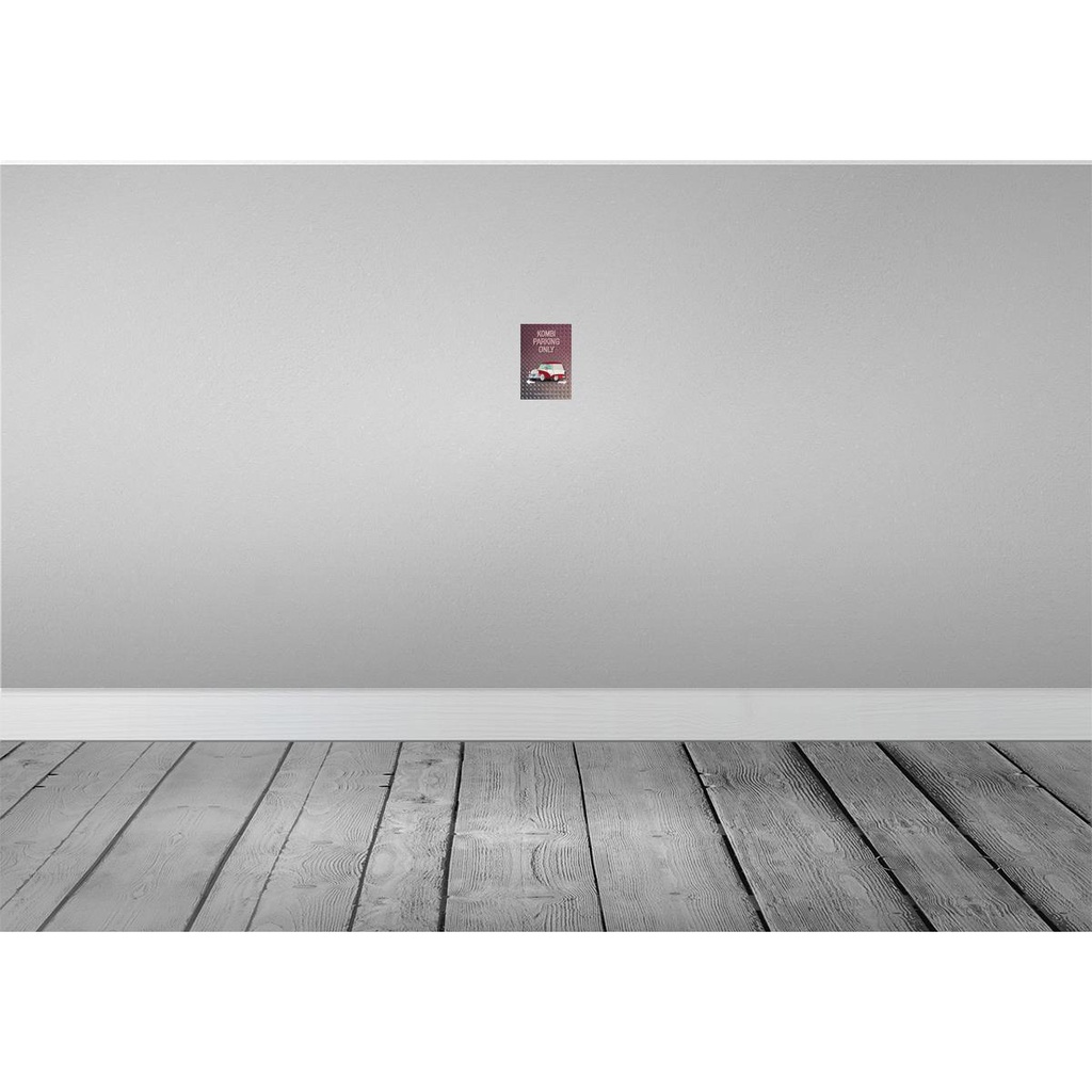 [LA-114253-1812] Blechschild 18x12 cm Kombi parking only Auto Parkplatzschild Bild 2