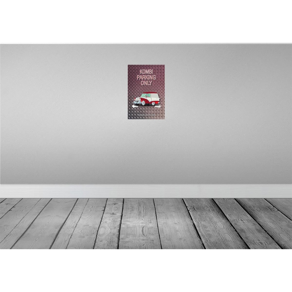 [LA-114253-2030] Blechschild 30x20 cm Kombi parking only Auto Parkplatzschild Bild 2