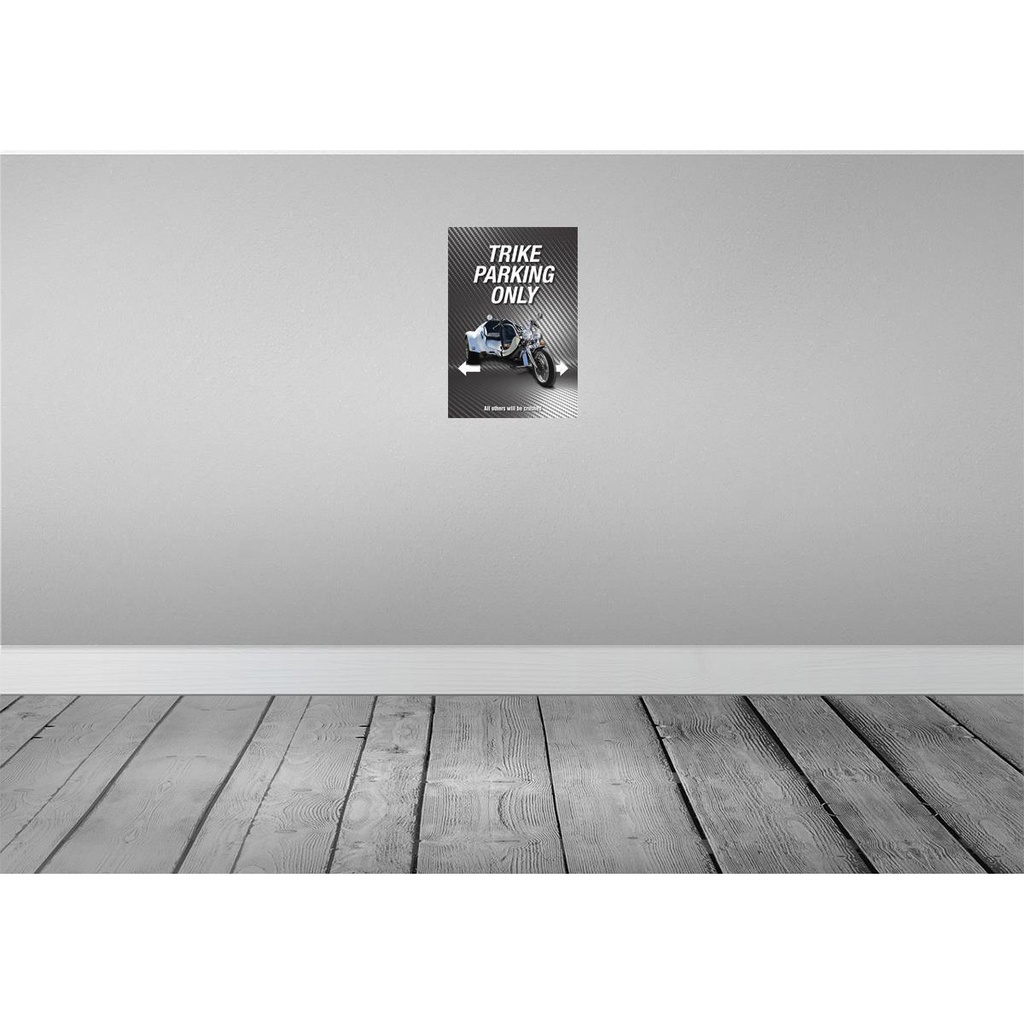 [LA-114264-2030] Blechschild 30x20 cm trike parking only all others Parkplatzschild Bild 2