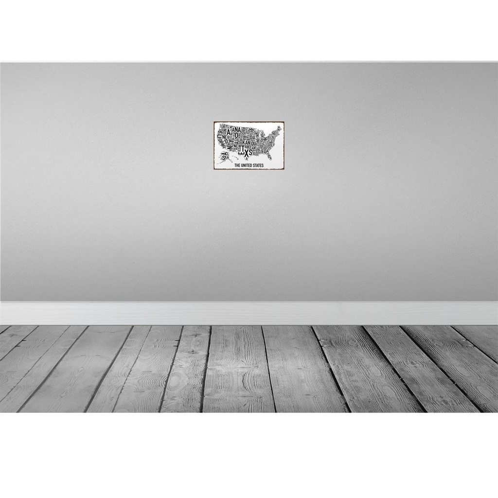 [LA-114281-2030] Blechschild 20x30 cm The United States Texas Kansas Abenteuer Reisen Amerika USA Urlaub Bild 2