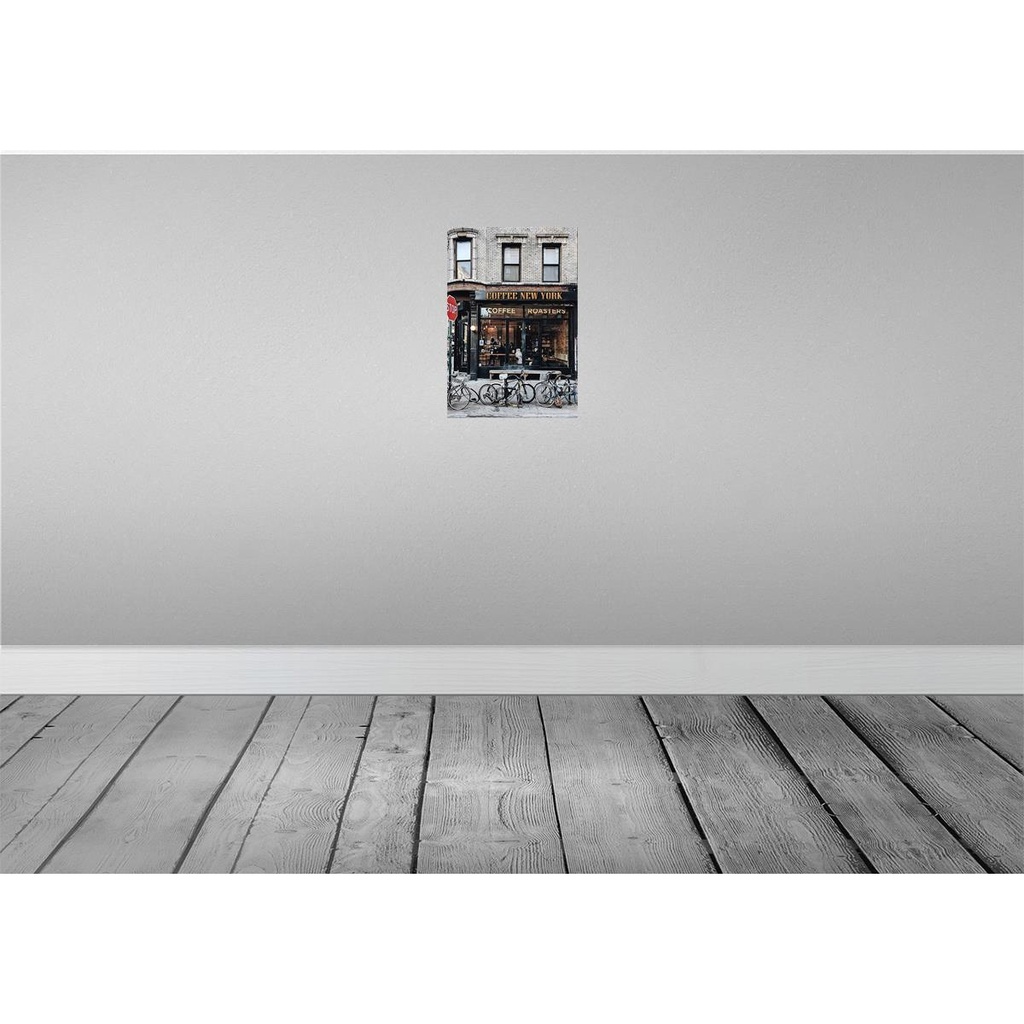 [LA-114282-2030] Blechschild 30x20 cm Coffee new York Kaffee Essen Trinken Bild 2
