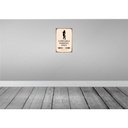 [LA-114296-2030] Blechschild 30x20 cm Cowgirls parking only Warnschild Hinweisschild Sicherheit Vorsicht Bild 2