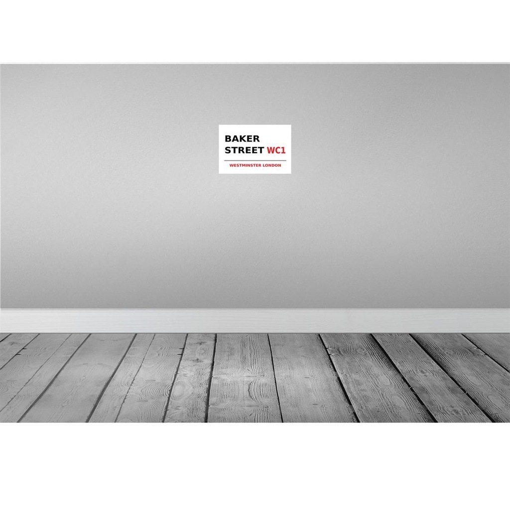 [LA-114314-H] Holzschild 20x30 cm Street Baker WC1 England Bild 2
