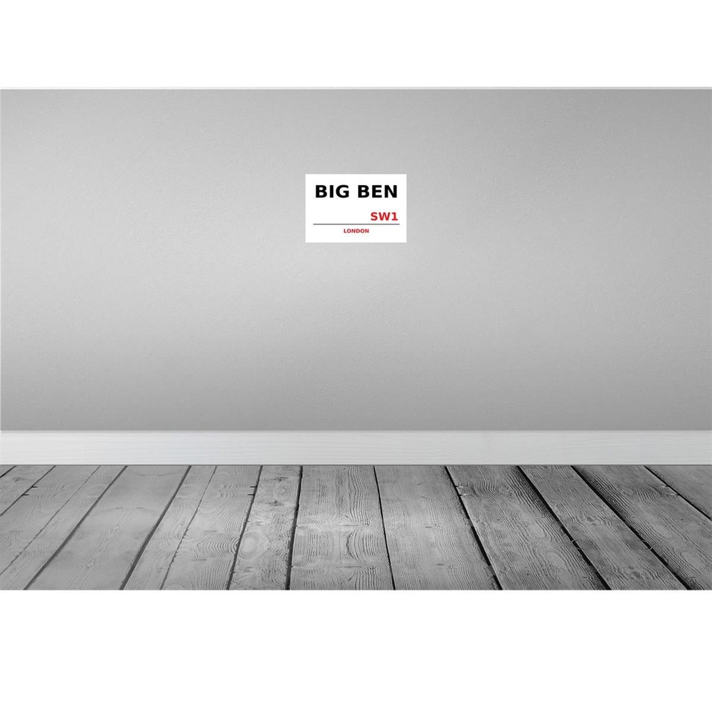 [LA-114318-2030] Blechschild 20x30 cm Street Big Ben SW1 Abenteuer Reisen England Urlaub Bild 2
