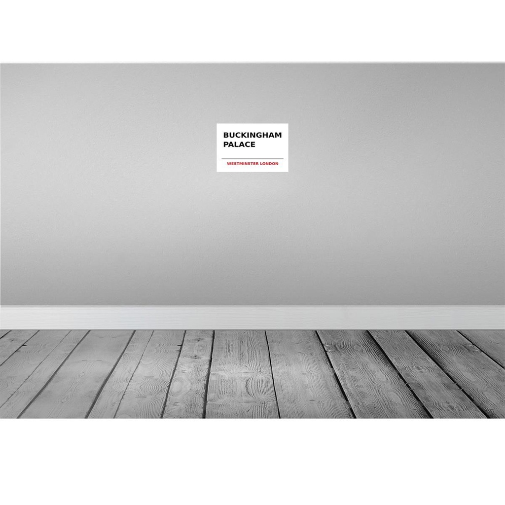 [LA-114324-2030] Blechschild 20x30 cm Street Buckingham Palace Straße Stadt Bild 2