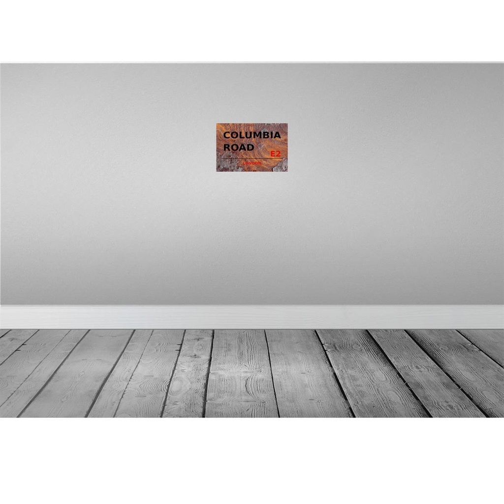 [LA-114333-2030] Blechschild 20x30 cm Columbia Road E2 Abenteuer Reisen England Urlaub Bild 2