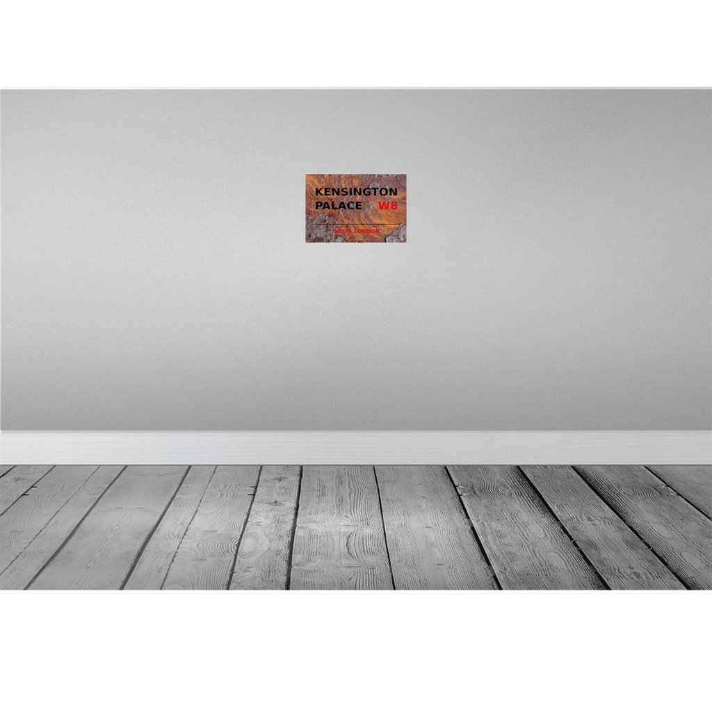 [LA-114349-2030] Blechschild 20x30 cm Royal Kensington Palace W8 Abenteuer Reisen England Urlaub Bild 2