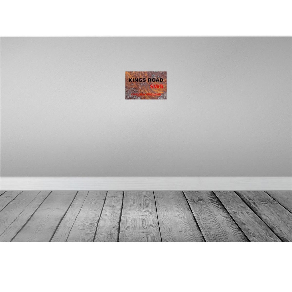 [LA-114353-2030] Blechschild 20x30 cm England Chelsea Kings Road SW5 Abenteuer Reisen Urlaub Bild 2