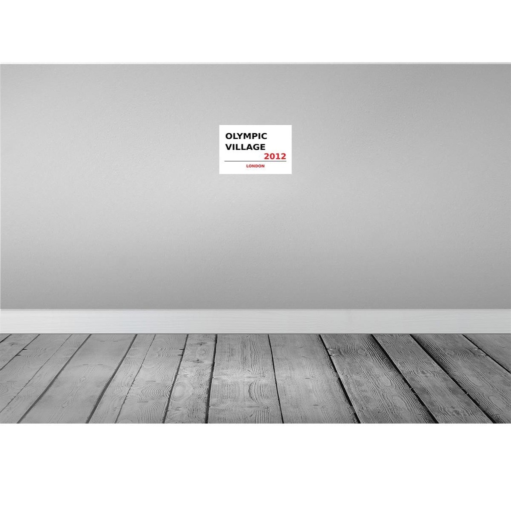 [LA-114367-H] Holzschild 20x30 cm Olympic Village 2012 England Bild 2