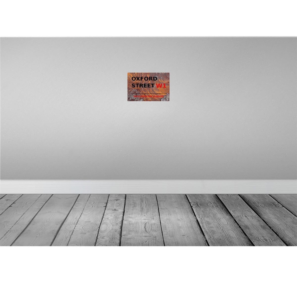 [LA-114370-H] Holzschild 20x30 cm Westminster Oxford Street W1 England Bild 2