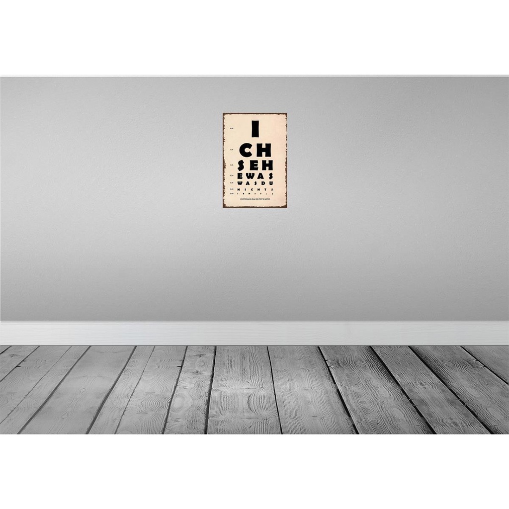 [LA-114429-2030] Blechschild 30x20 cm ich sehe was du nicht siehst Dekoration Spruch Zitat Bild 2