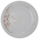 Kuchenteller Dessertteller 20,5 cm Bareuther Form 4732 Braune Blätter gebraucht - gut