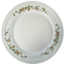 Kuchenteller Dessertteller 19,4 cm Eschenbach Salzburg braun grüne Ranke gebraucht - sehr gut