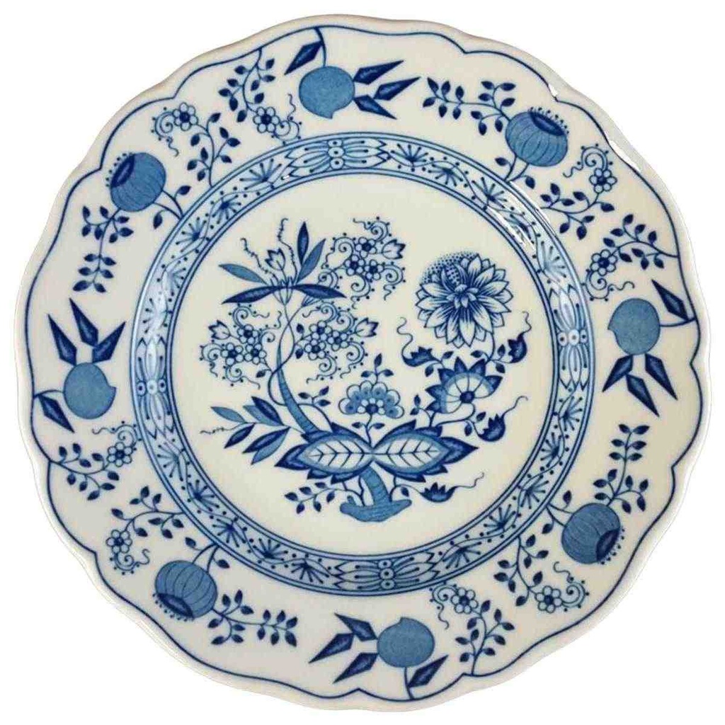 [129325] Kuchenteller Dessertteller 19,3 cm Hutschenreuther Maria Theresia Zwiebelmuster I. Wahl gebraucht - gut