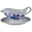 Sauciere 1tlg Marienbad Ingres Weiss Zwiebelmuster gebraucht - sehr gut