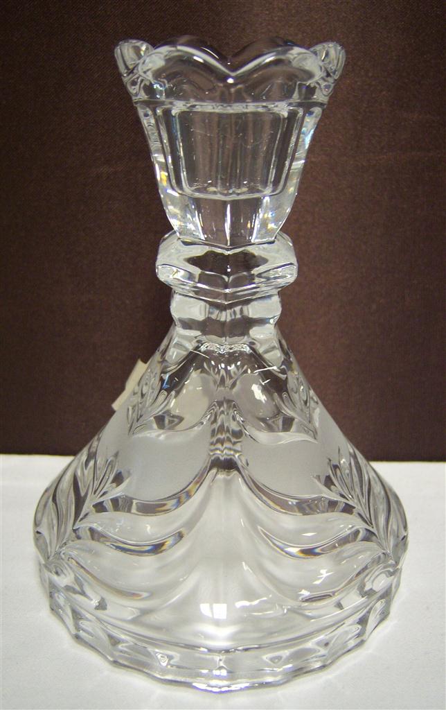 Kerzenhalter Kerzenleuchter H 13 cm Annahütte Transparent