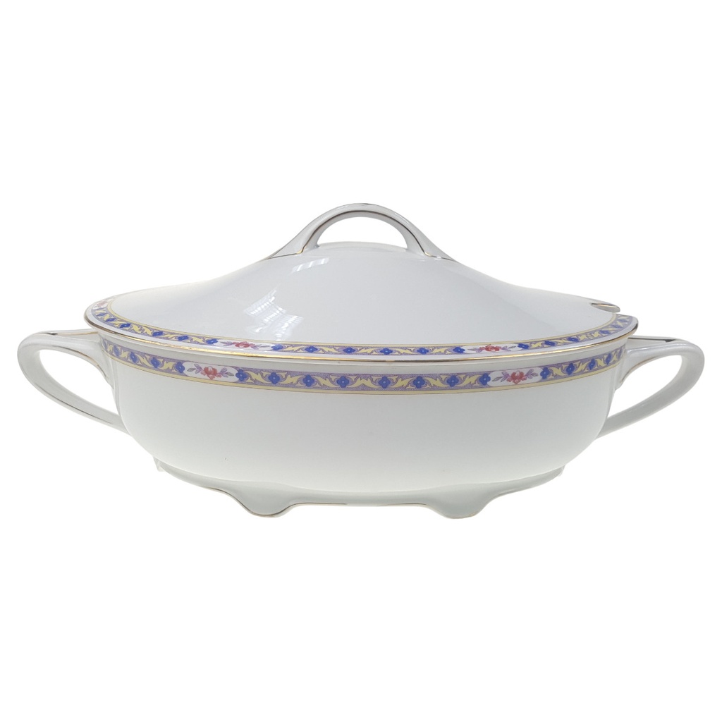 [1780638] Suppenterrine Suppenschüssel Goldrand 2,5 L Rosenthal Botticelli Bunte Blumenranke Bavaria Selb gebraucht - gut