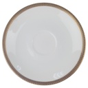 Untertasse für Kaffee 15 cm Händel Bavaria Goldrand 7 mm gebraucht - gut