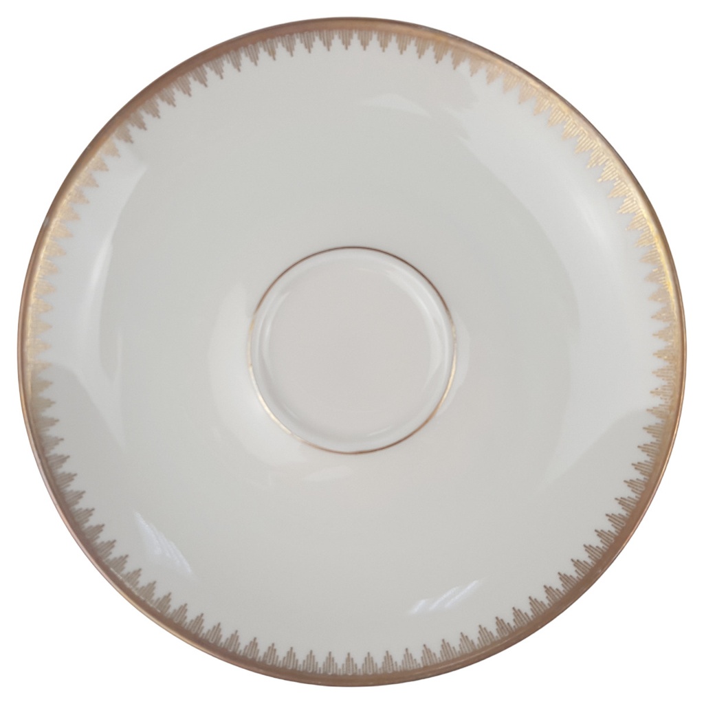 Untertasse für Tee 2tlg 14,7 cm Eschenbach A. Giannelli Goldranke 7 mm gebraucht - gut