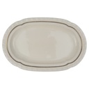 Servierplatte groß 39,2x25,5 cm Edelstein Frauenlob Elfenbein Goldrand 6965 gebraucht - gut